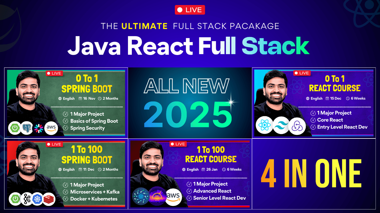 Java React Full Stack Course