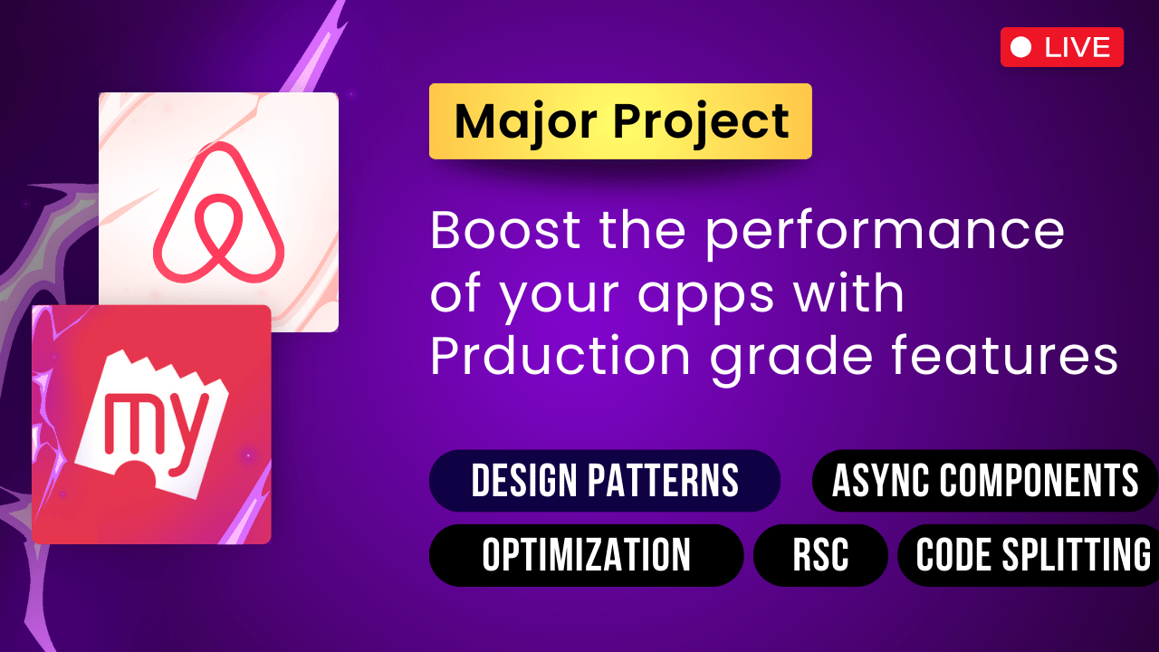 Project 1: Boost Projects like AirBnB or BookMyShow in React with Advanced features